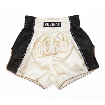 FUJIMAE PROWEAR THAI SHORTS -white/gold